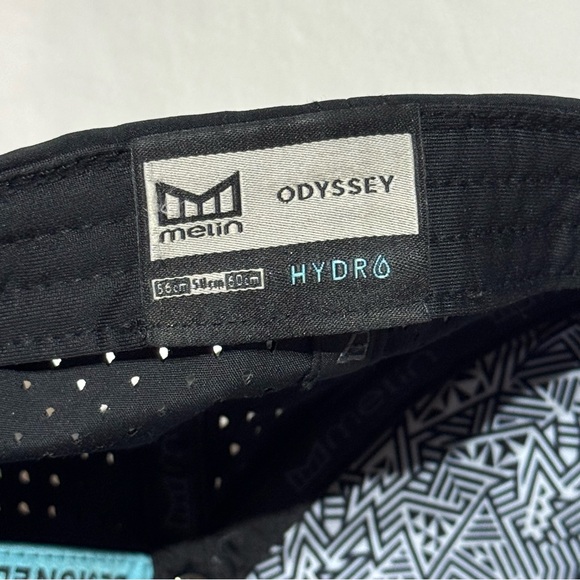 EUC Melin Odyssey Hydro SZ 58 CM Stacked Snapback Mesh Hat Black Camo Mesh - Picture 4 of 8